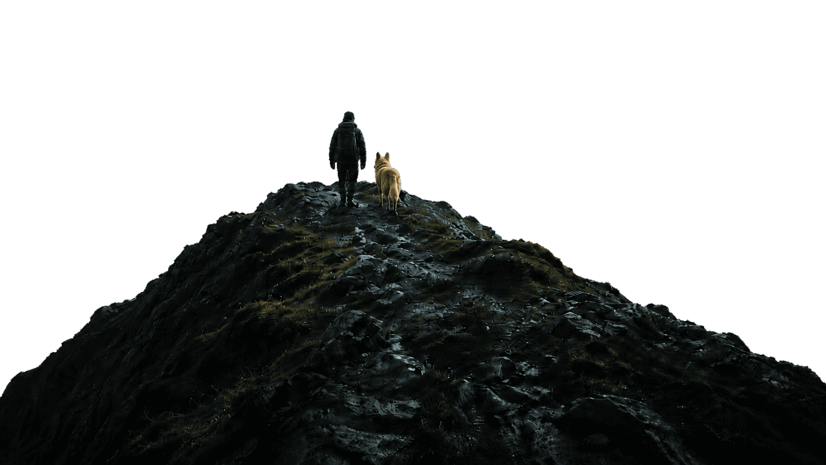Foreground ridge