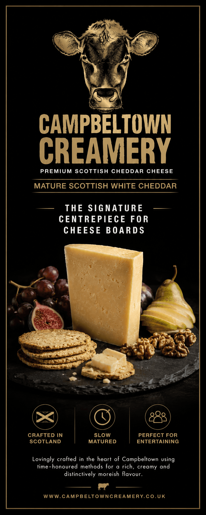 Campbeltown Creamery pop-up display artwork