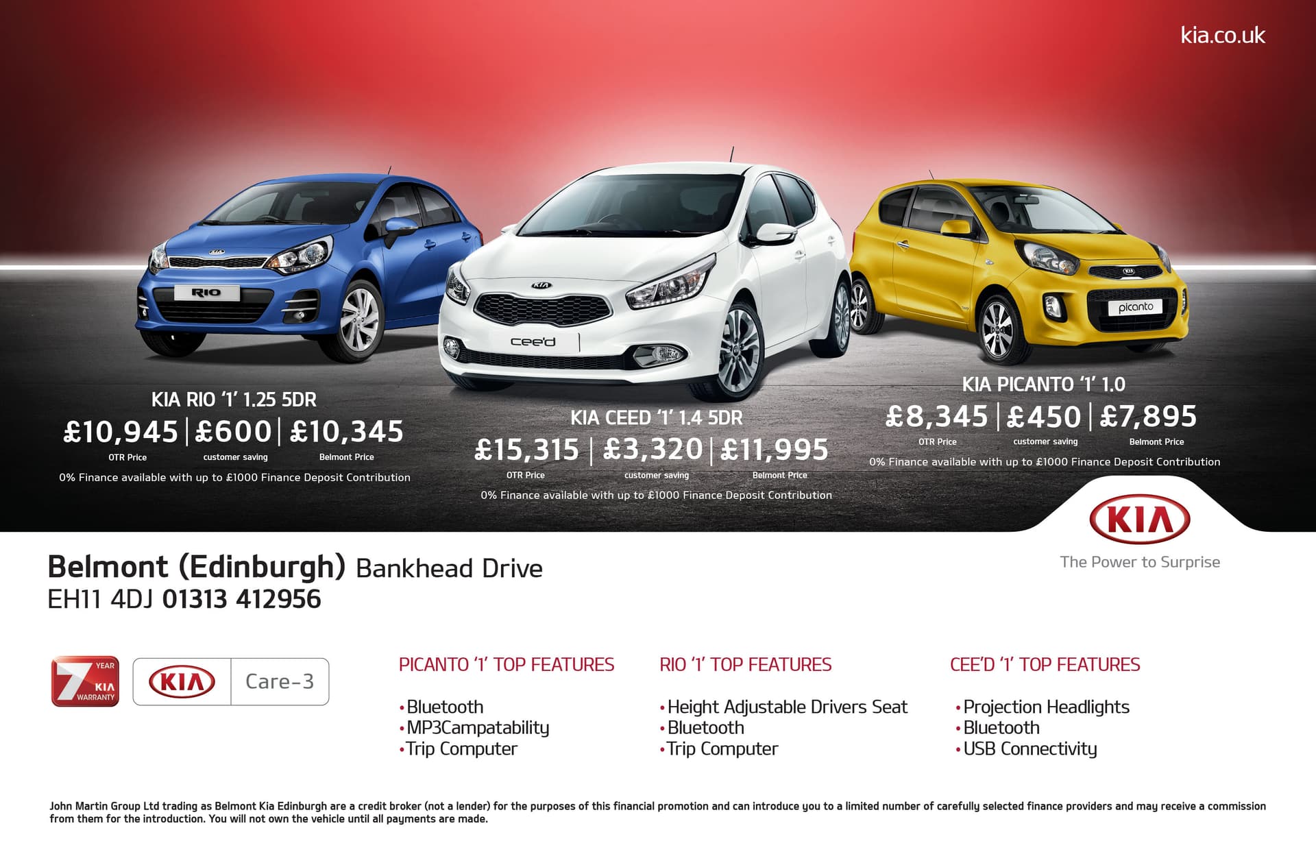 Kia half-page press advert