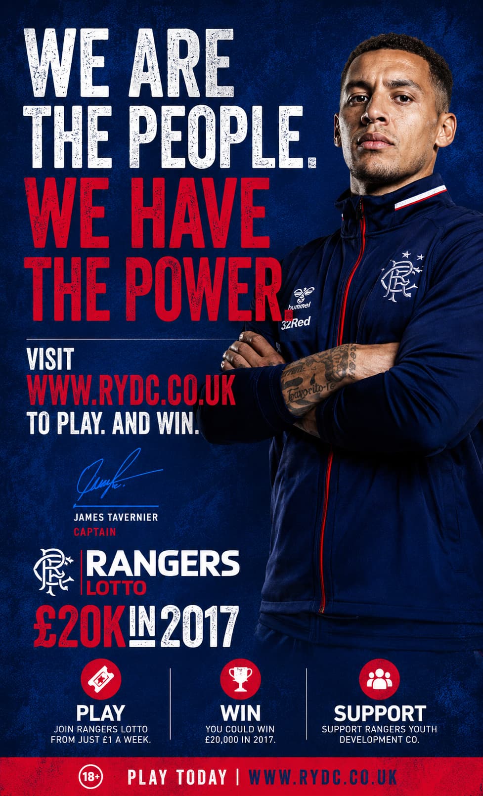 Rangers FC Lotto magazine advert