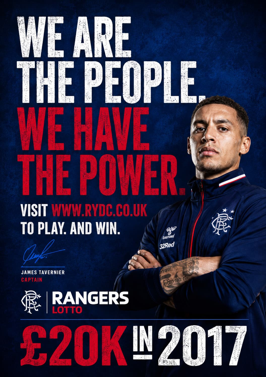 Rangers FC Lotto campaign design