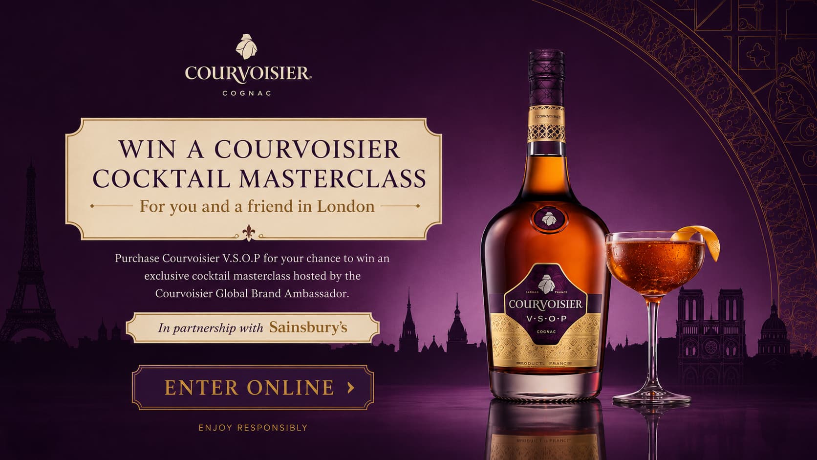 Courvoisier Sainsburys competition web banner