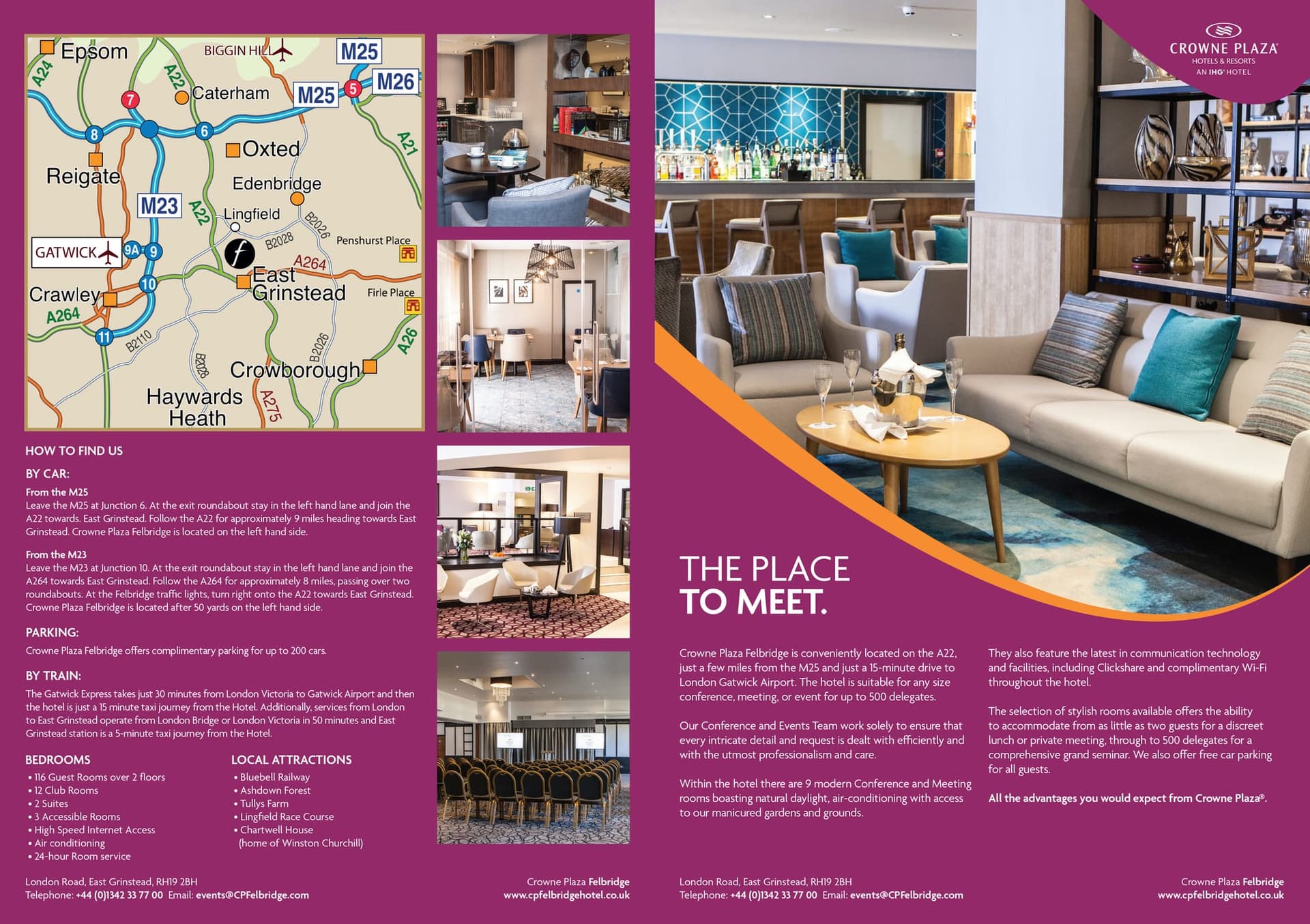 Crowne Plaza Felbridge hotel factsheet