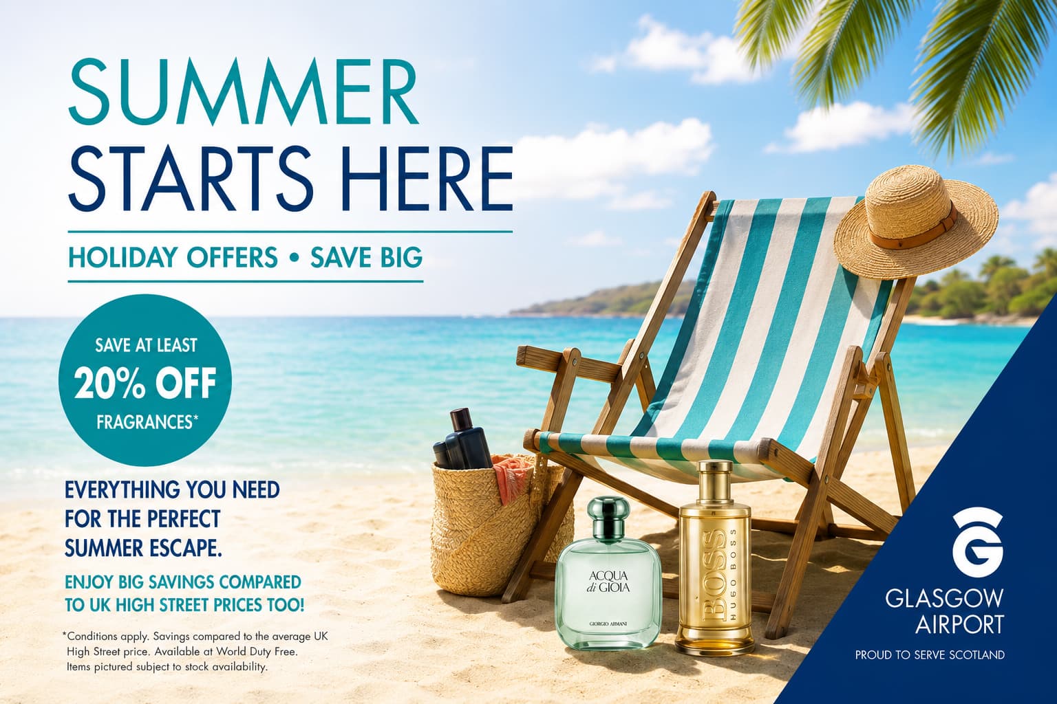 Glasgow Airport summer display content