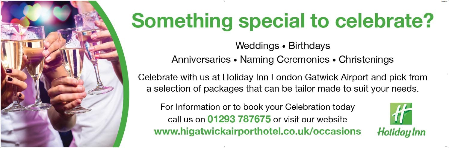 Holiday Inn Gatwick exterior print banner