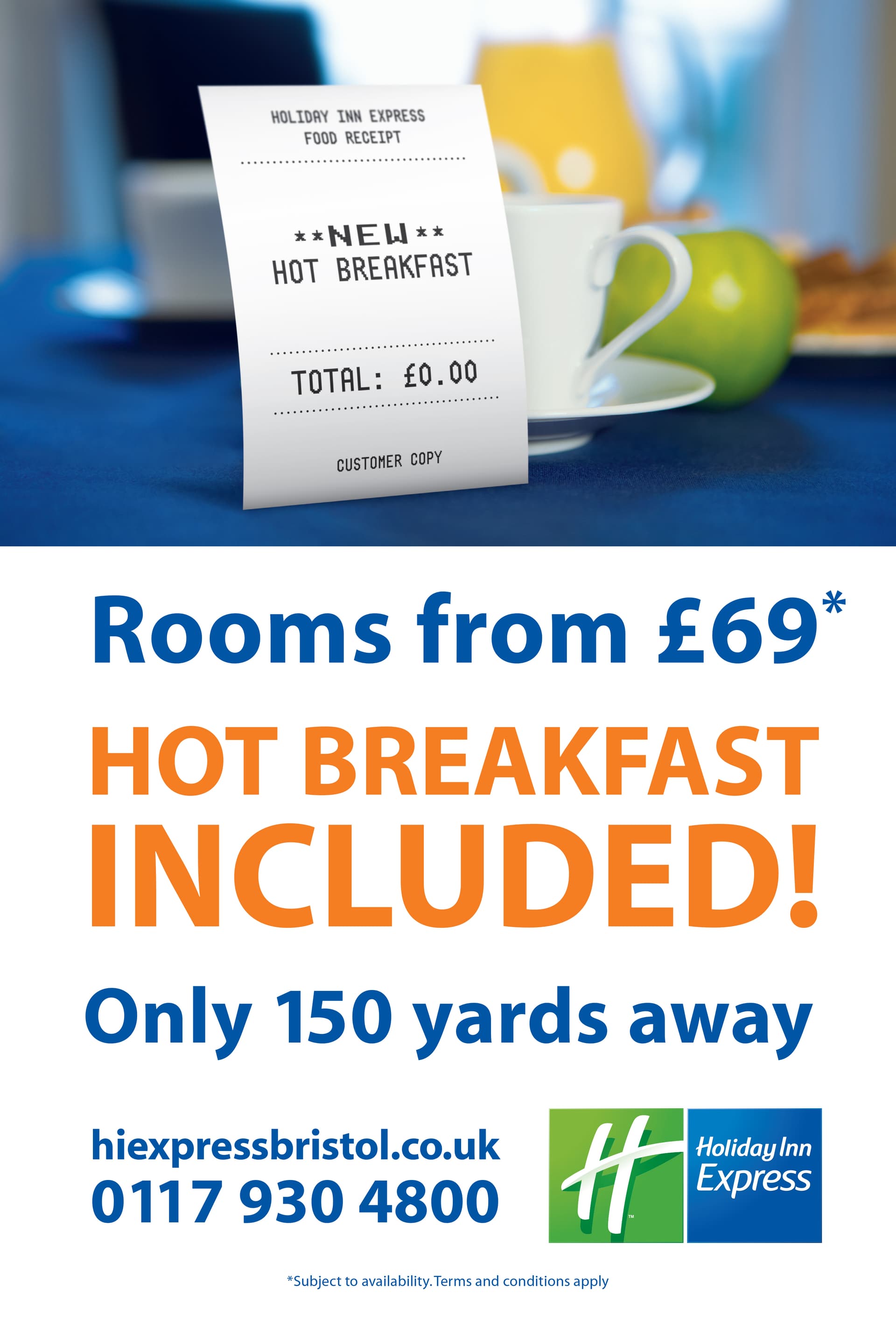 Holiday Inn Express Bristol 4-sheet outdoor advert