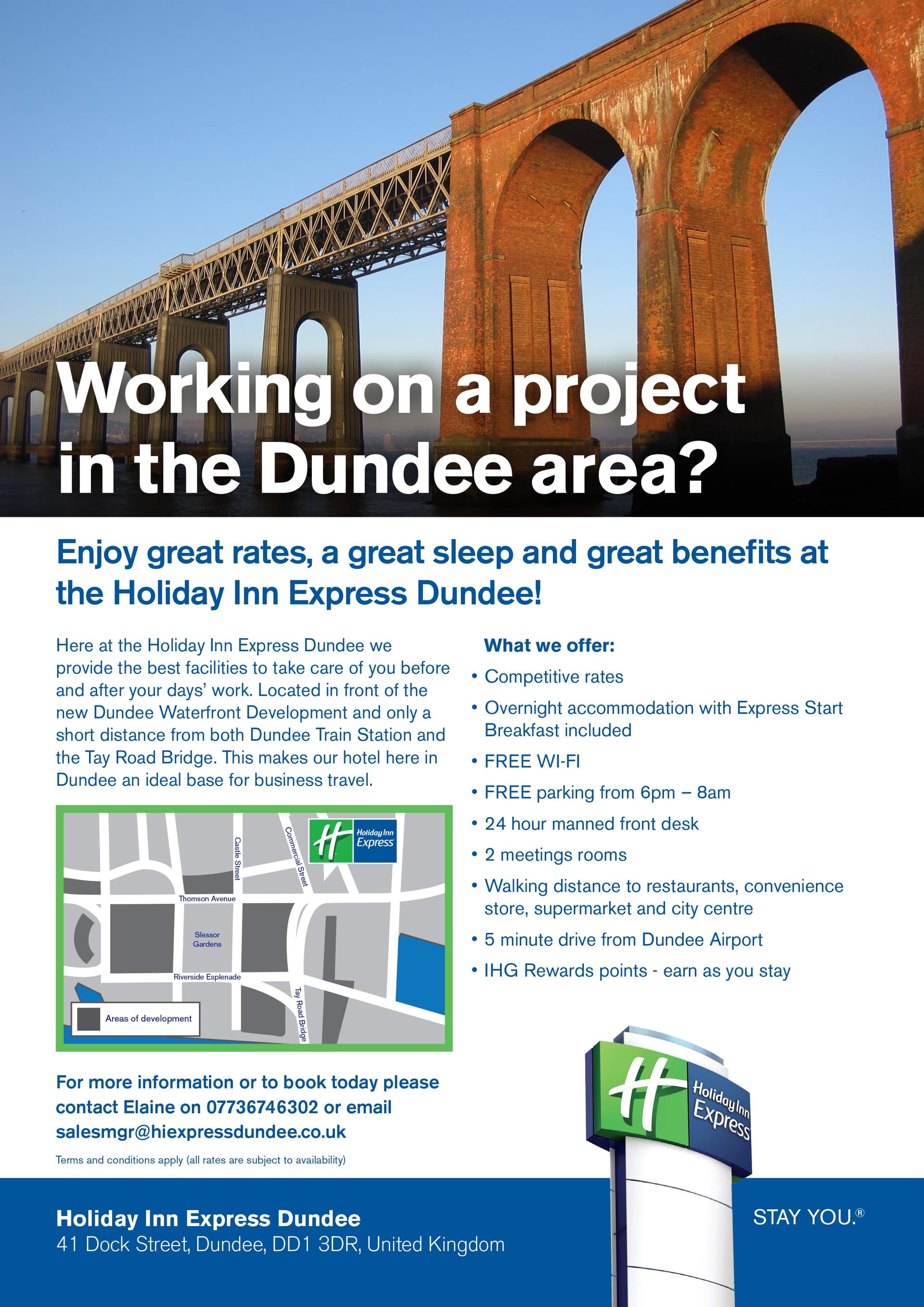 HIEX Dundee projects promotional flyer