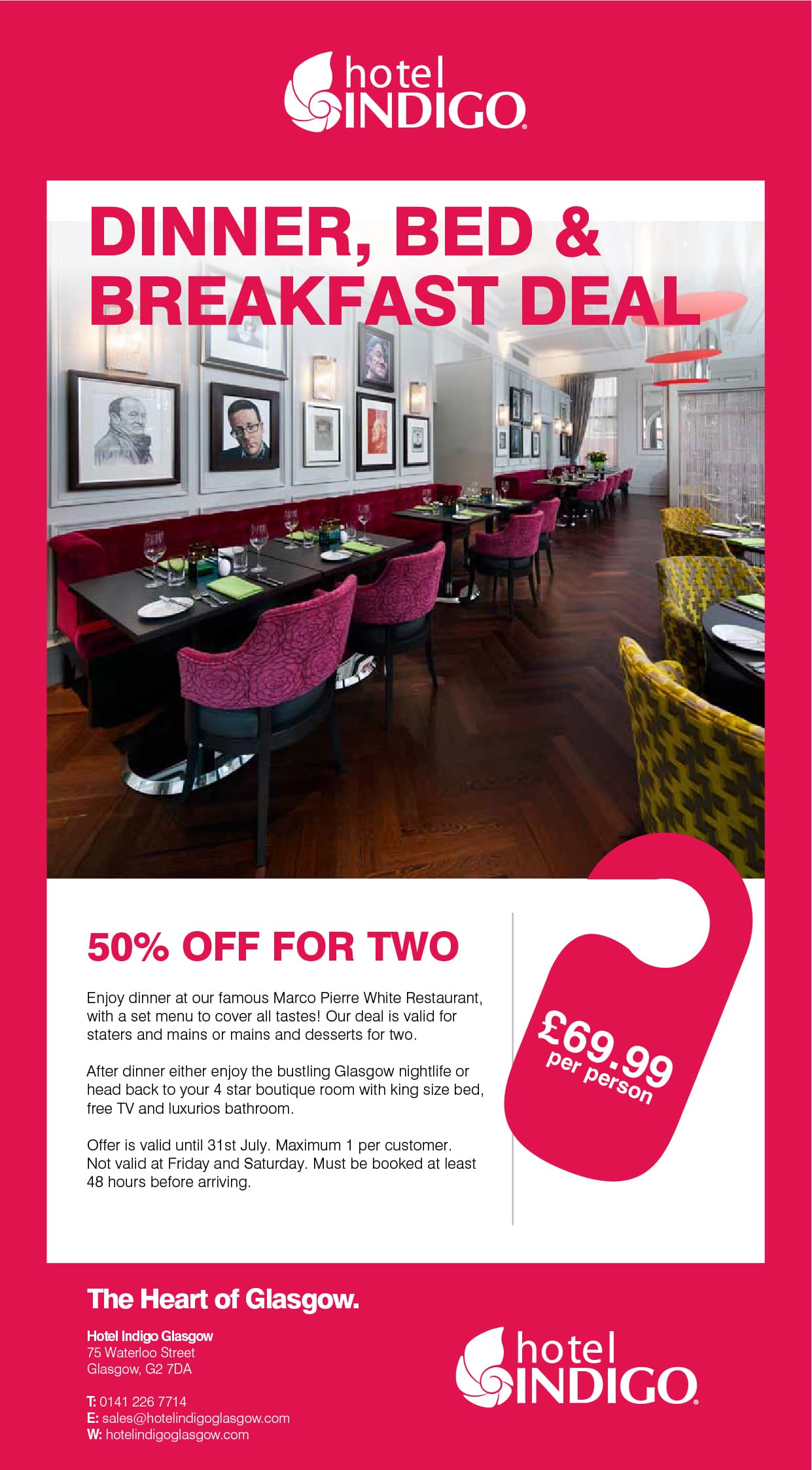Hotel Indigo email template design 2
