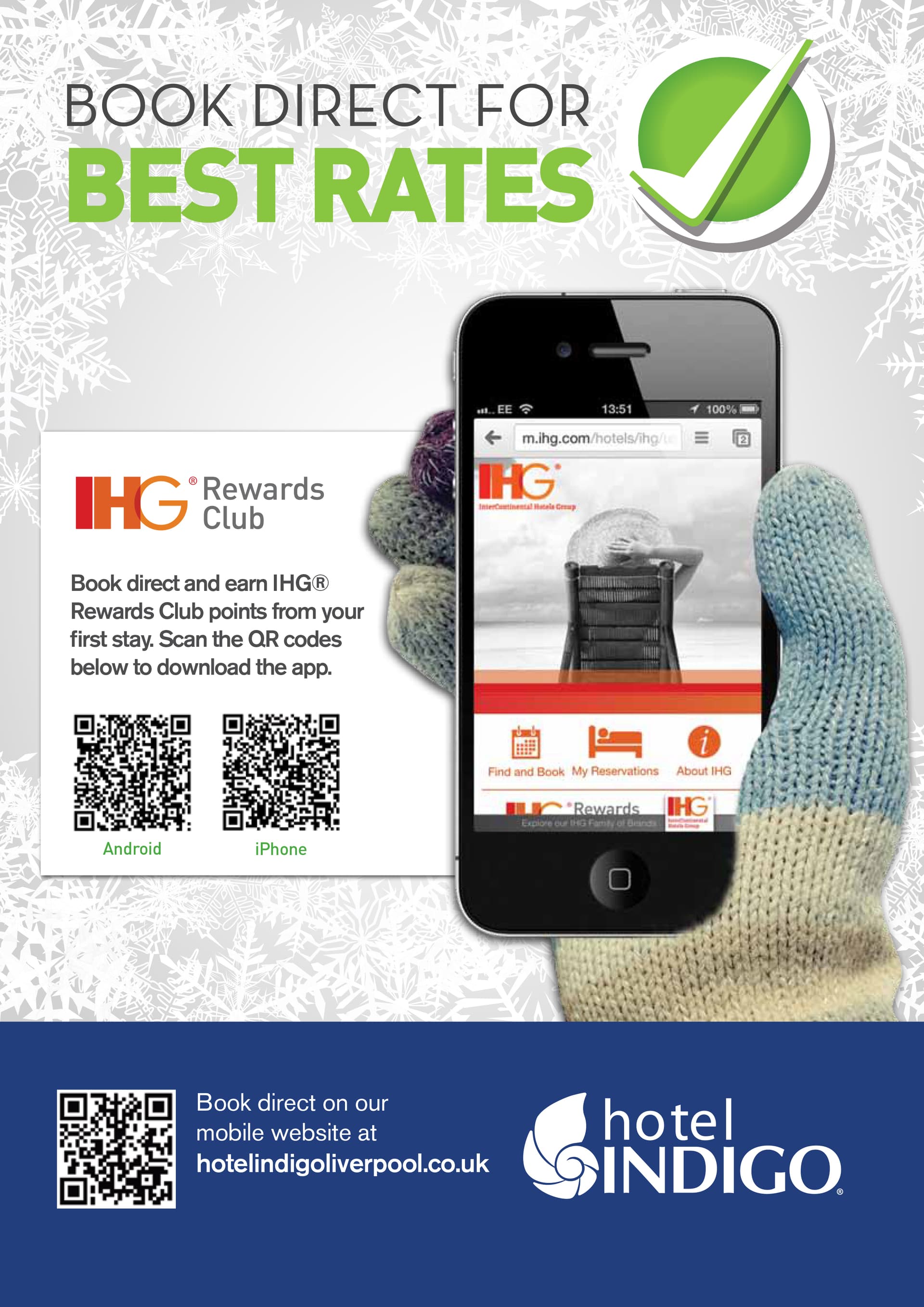 Hotel Indigo winter strut card