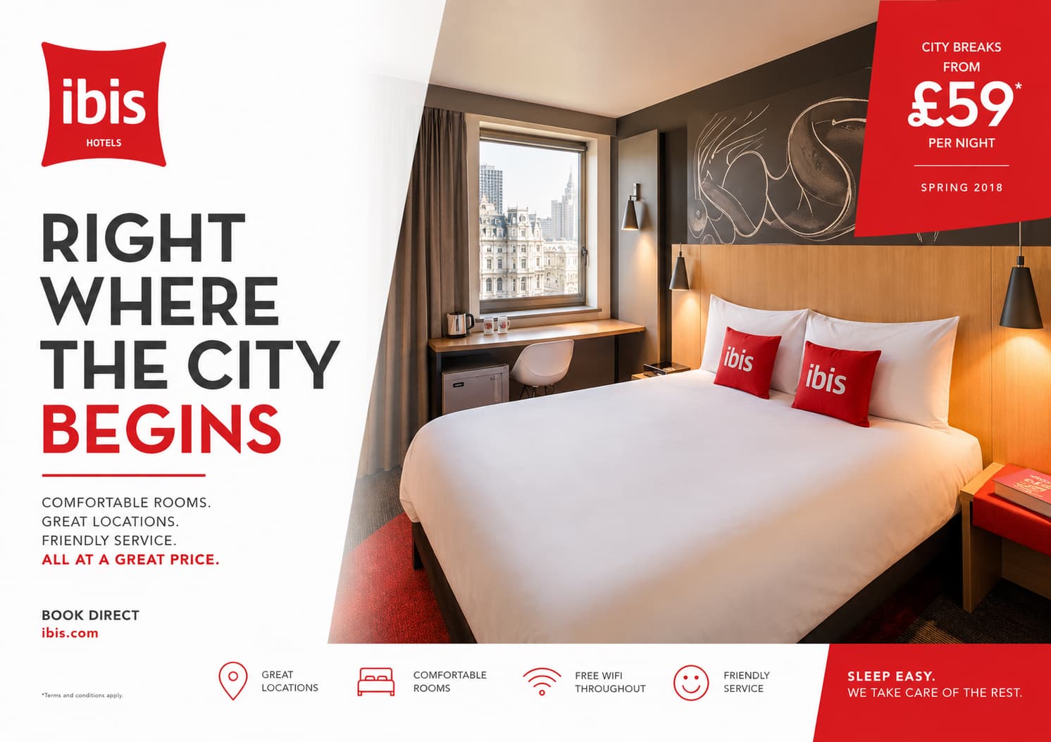 Ibis Red brand promotional design