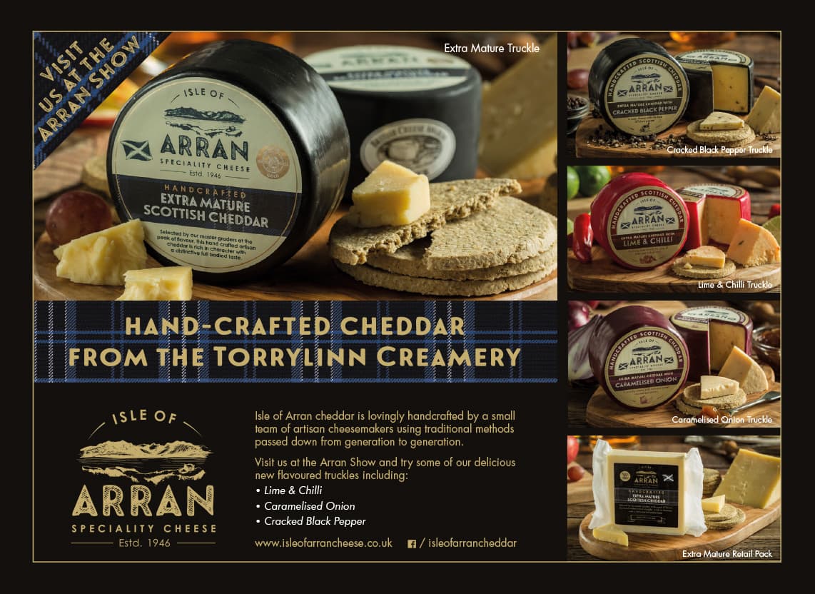 Isle of Arran Cheddar press advert