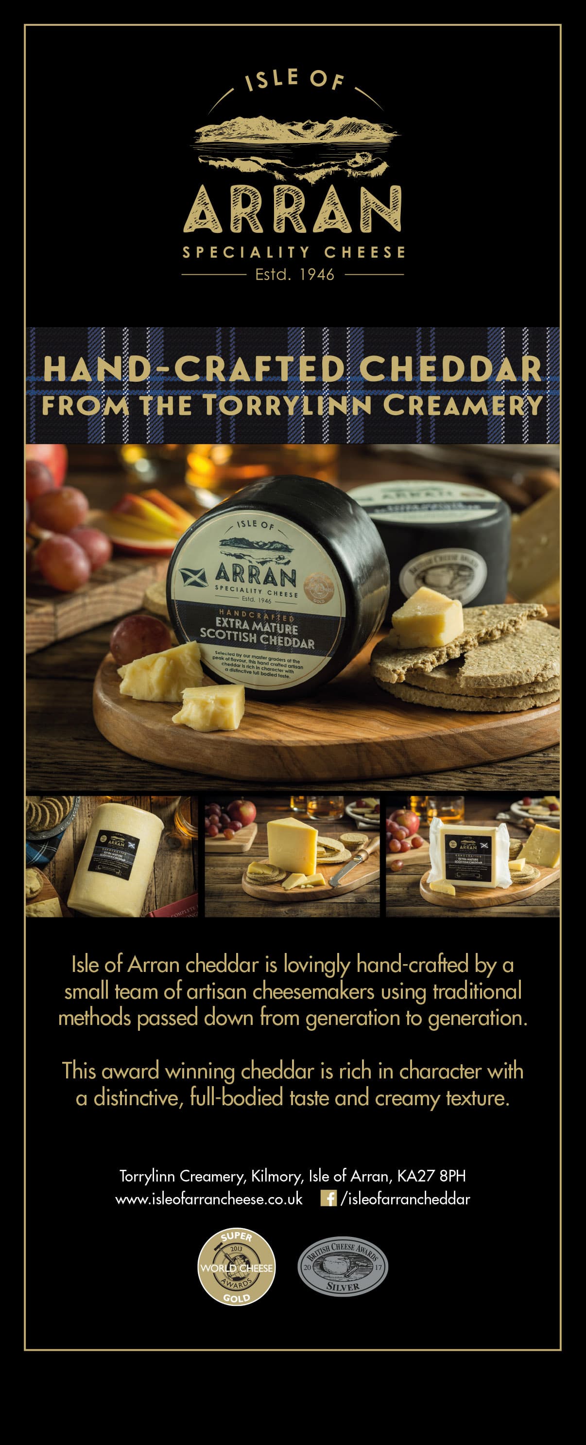 Isle of Arran Cheddar pop-up display stand