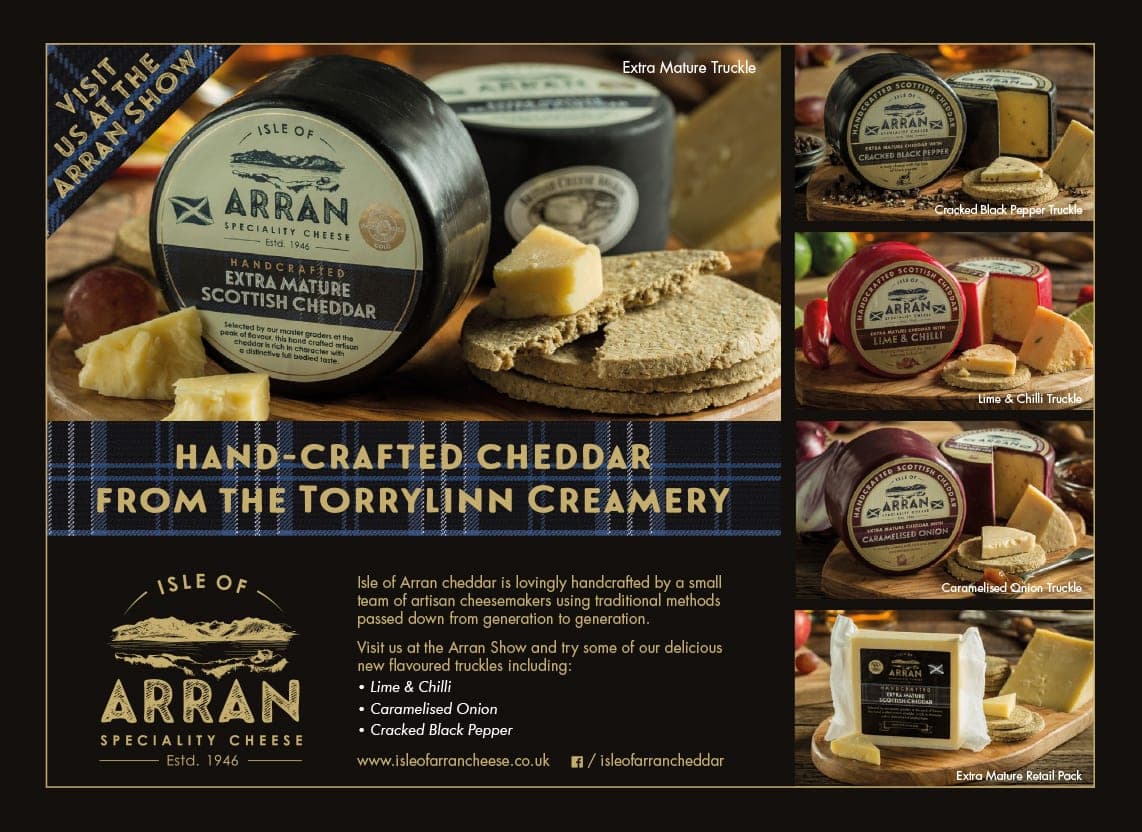 Isle of Arran Cheddar promotional design