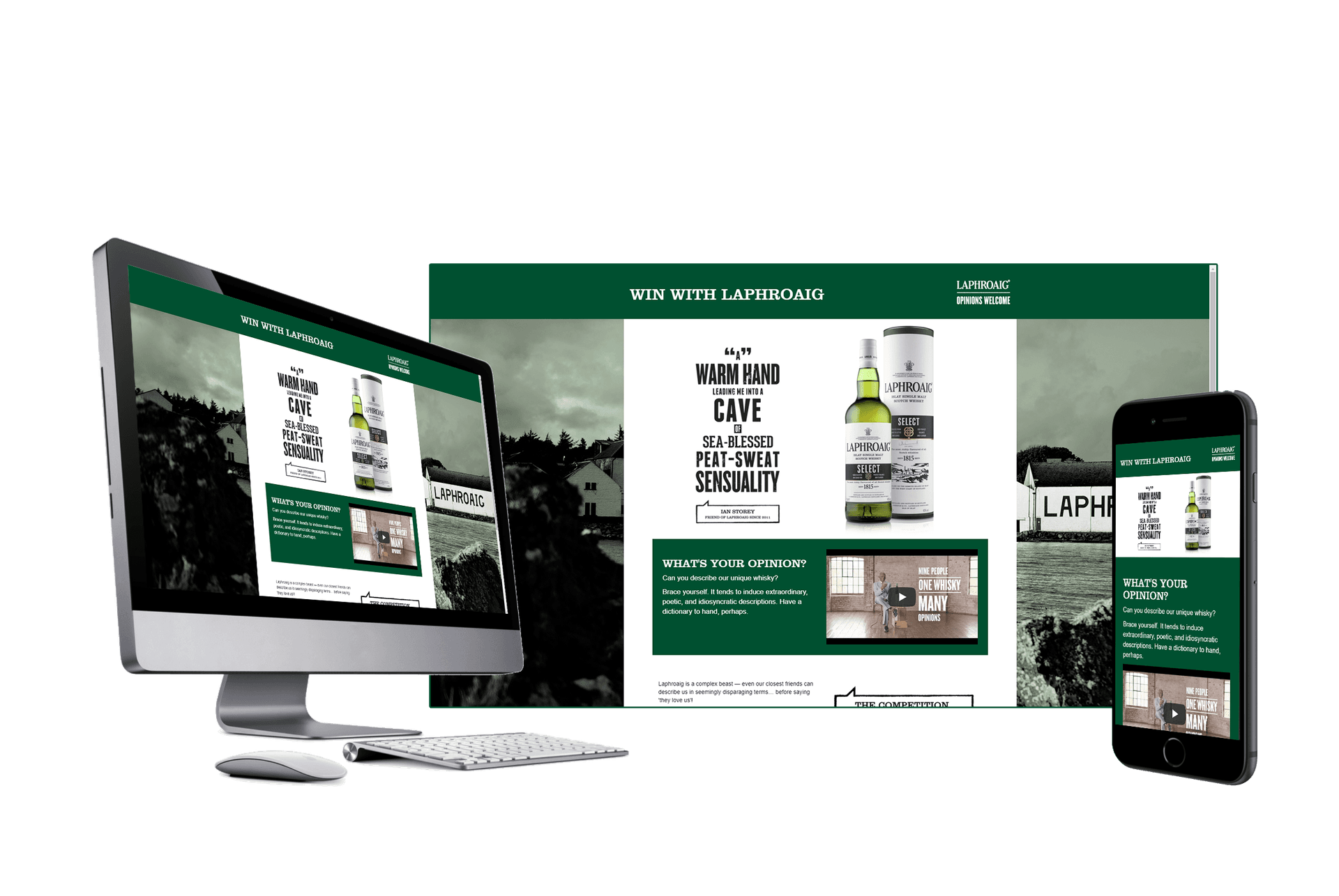Laphroaig brand design asset