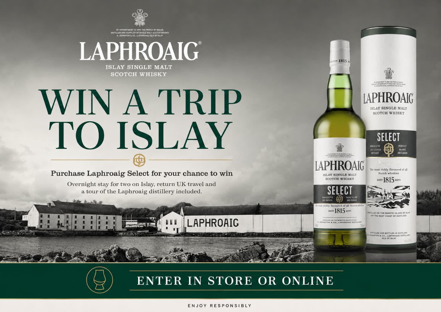 Laphroaig press advert campaign