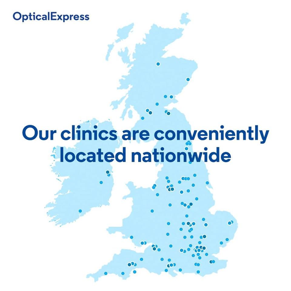 Optical Express social media campaign post 2