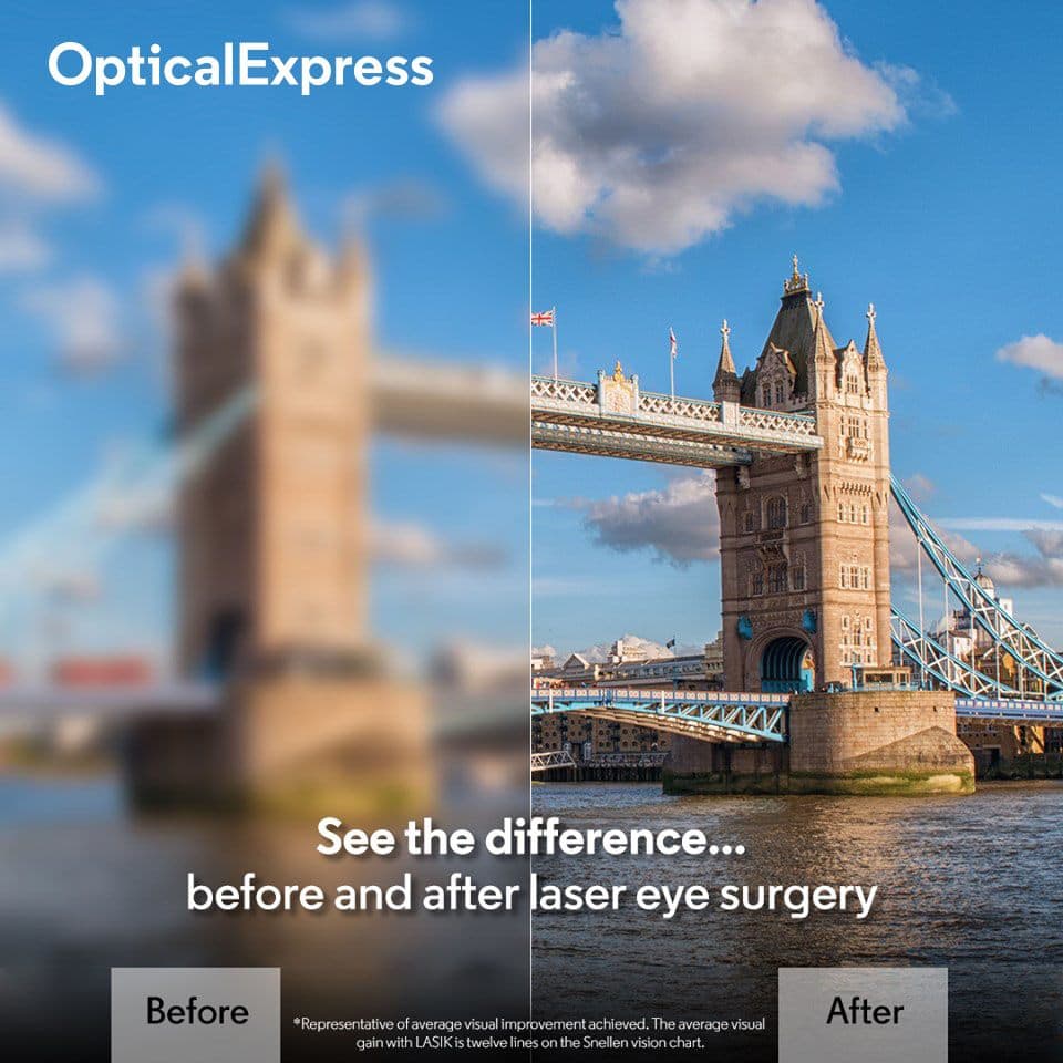 Optical Express social media campaign post 7