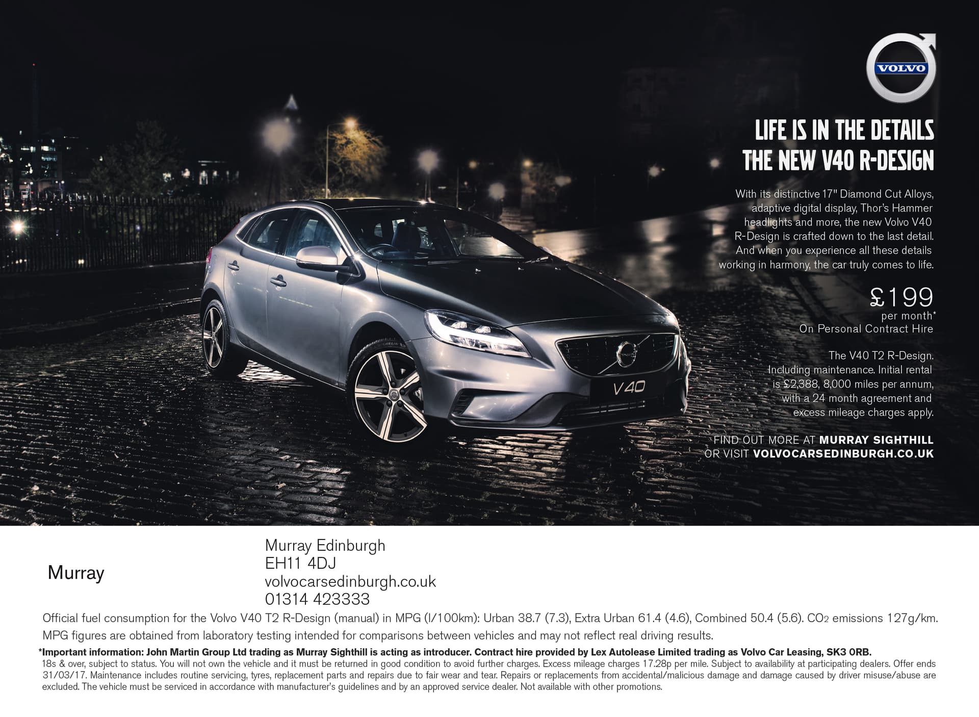 Volvo Murray Sighthill double-page spread