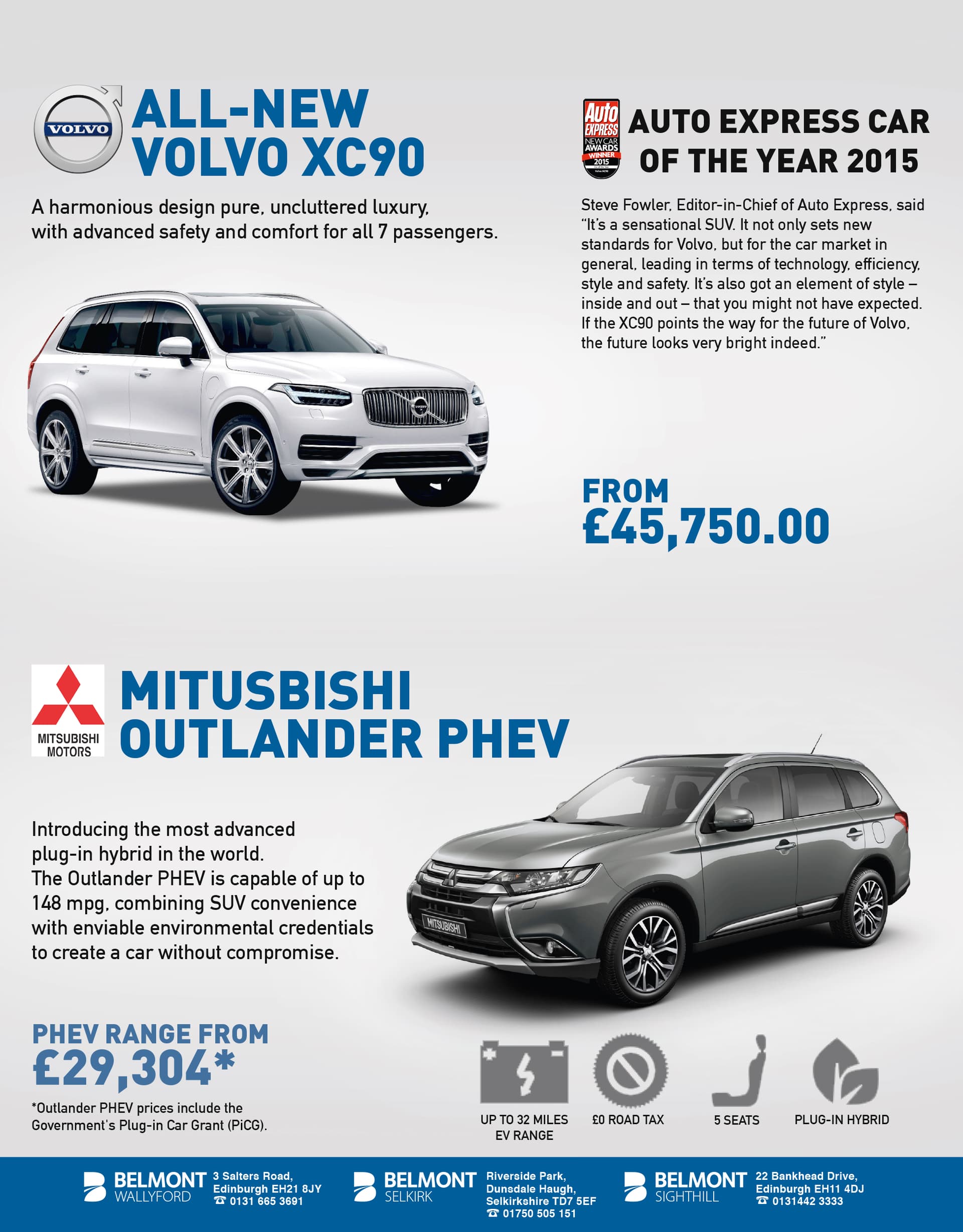 Volvo XC90 PHEV magazine advert