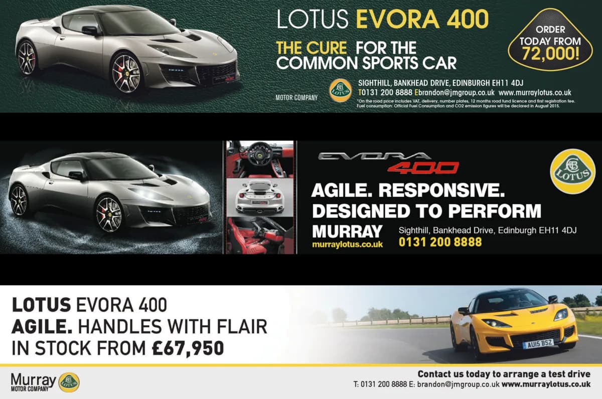 Automotive digital web banner campaign series