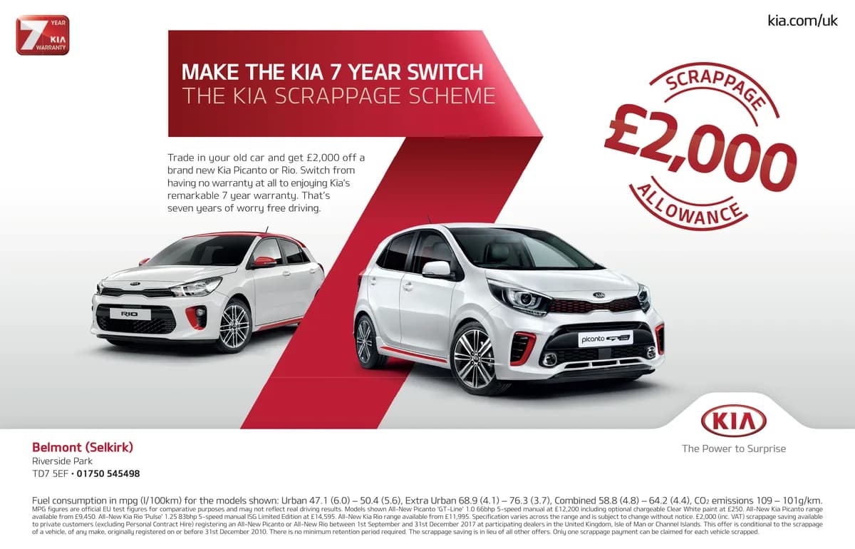 Kia Southern Reporter scrappage scheme campaign