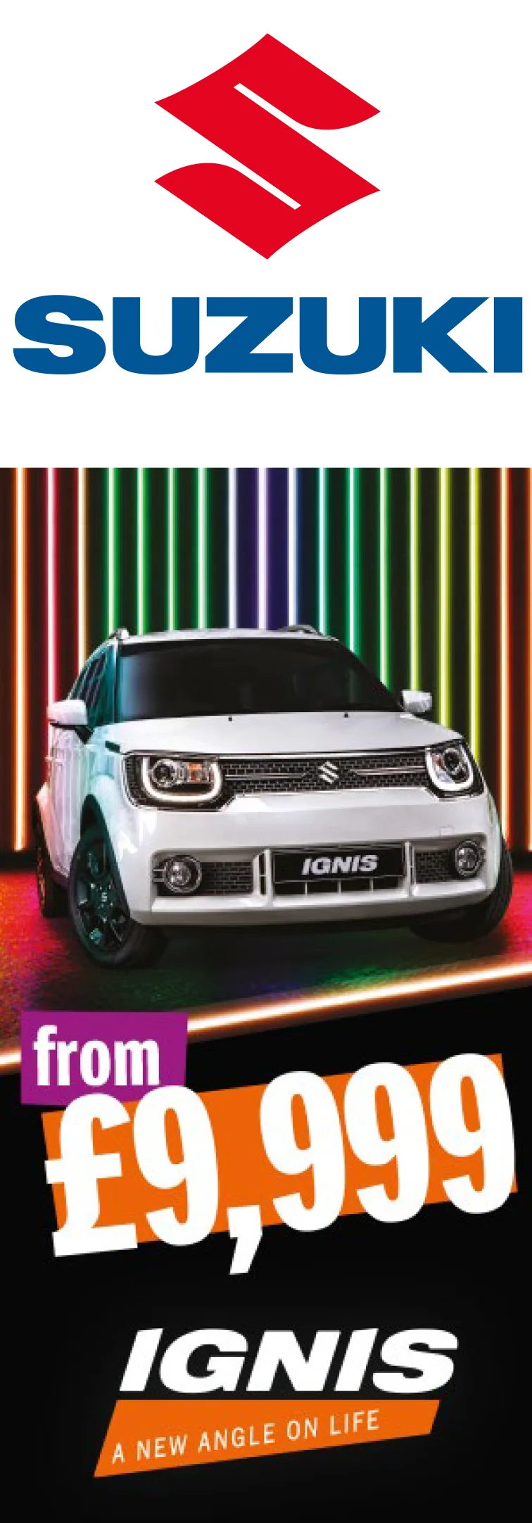 Suzuki Ignis pop-up display graphic