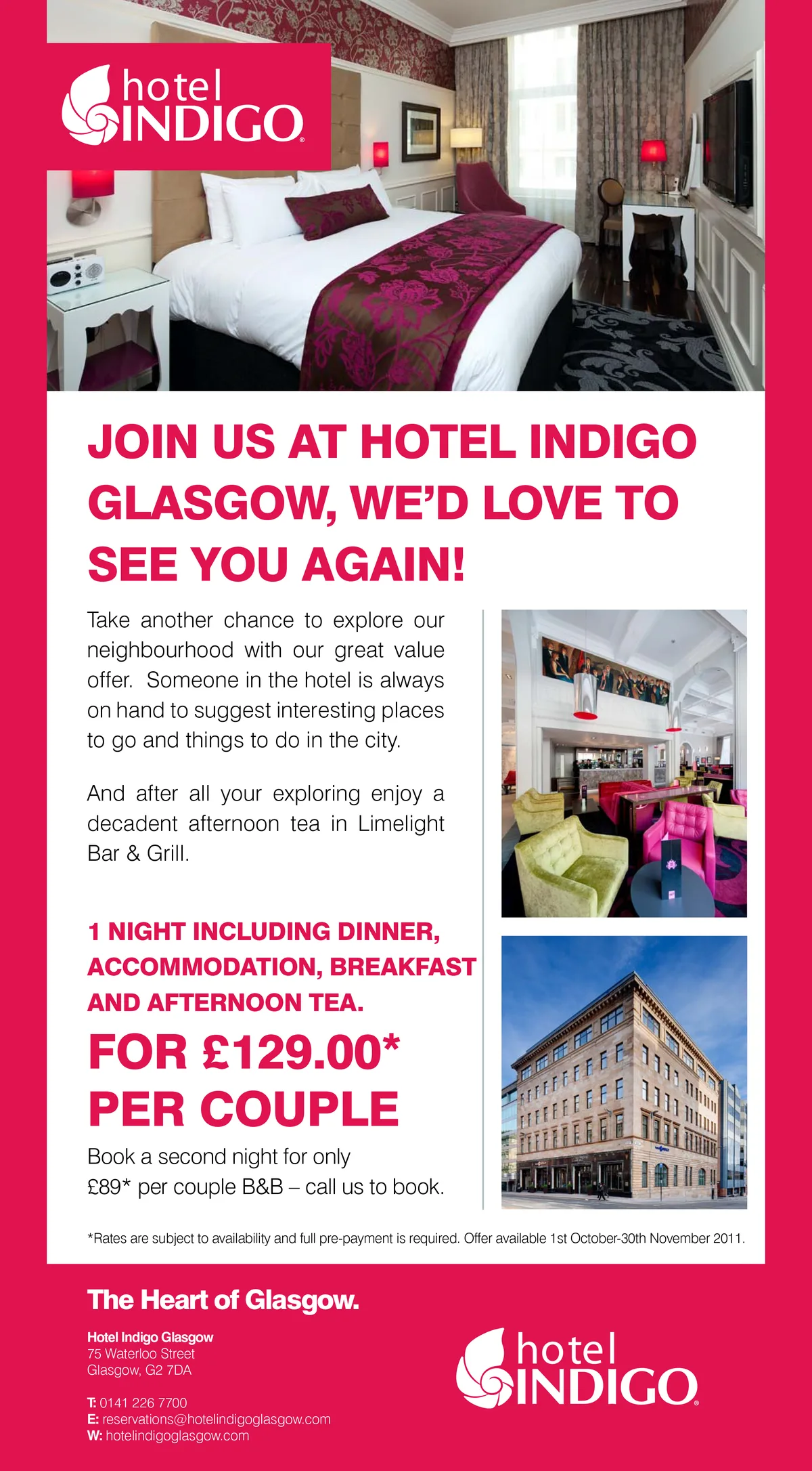 Hotel Indigo email campaign creative