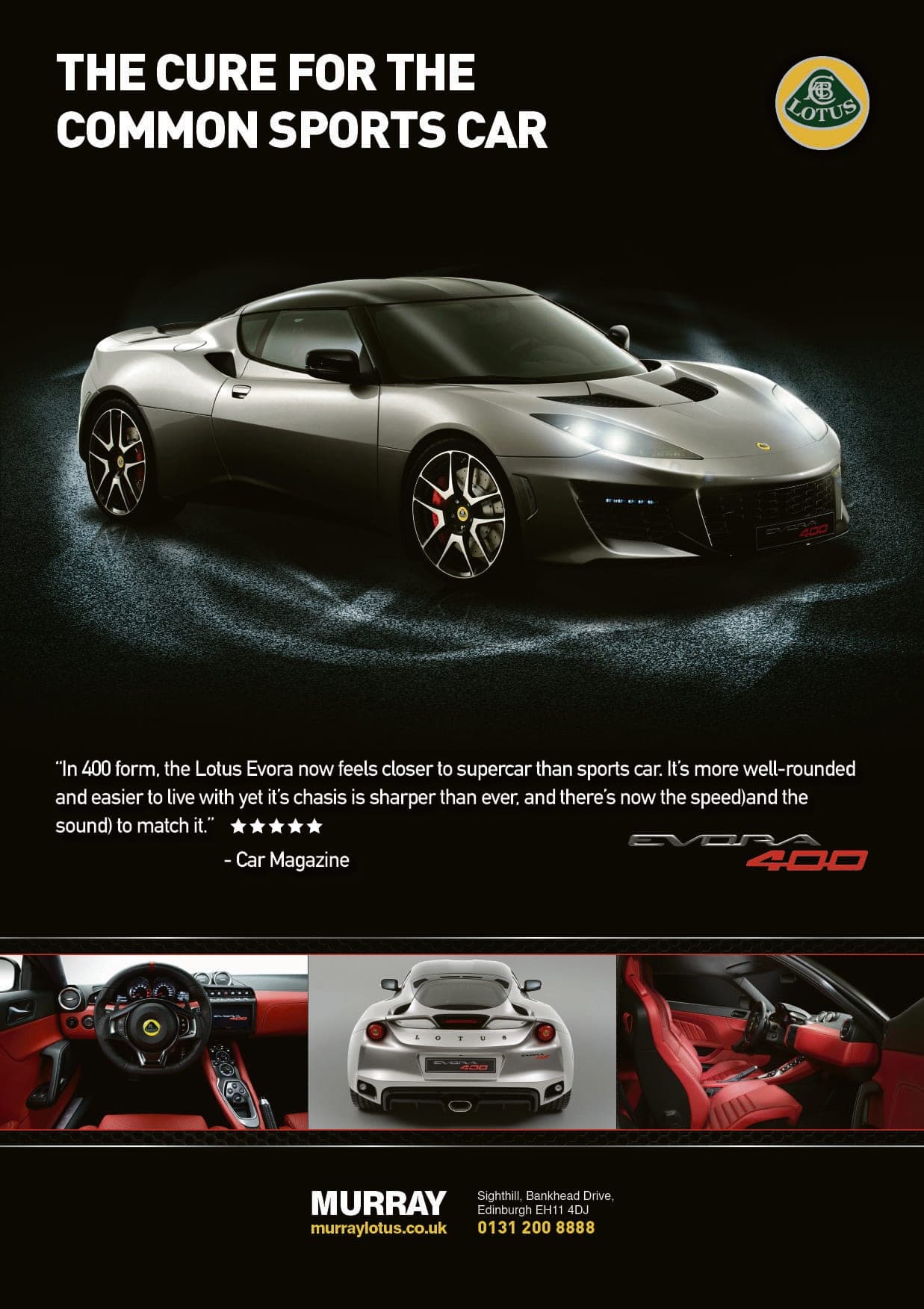 Lotus Evora promotional campaign advert