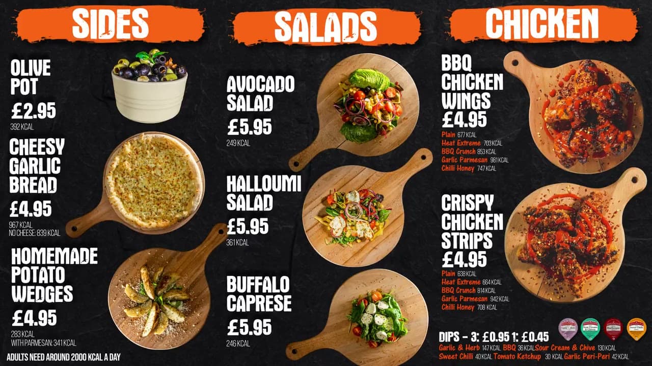 Restaurant starters animated digital menu